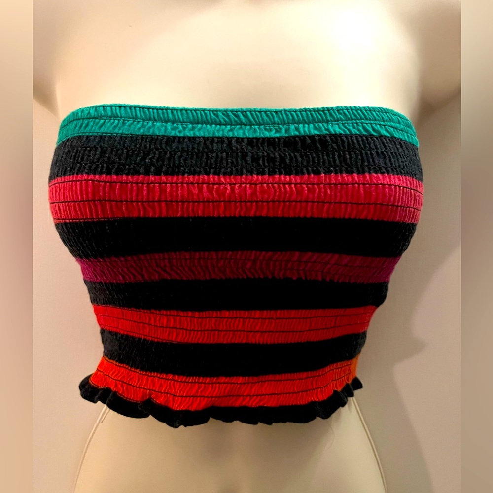 Express strapless crop top